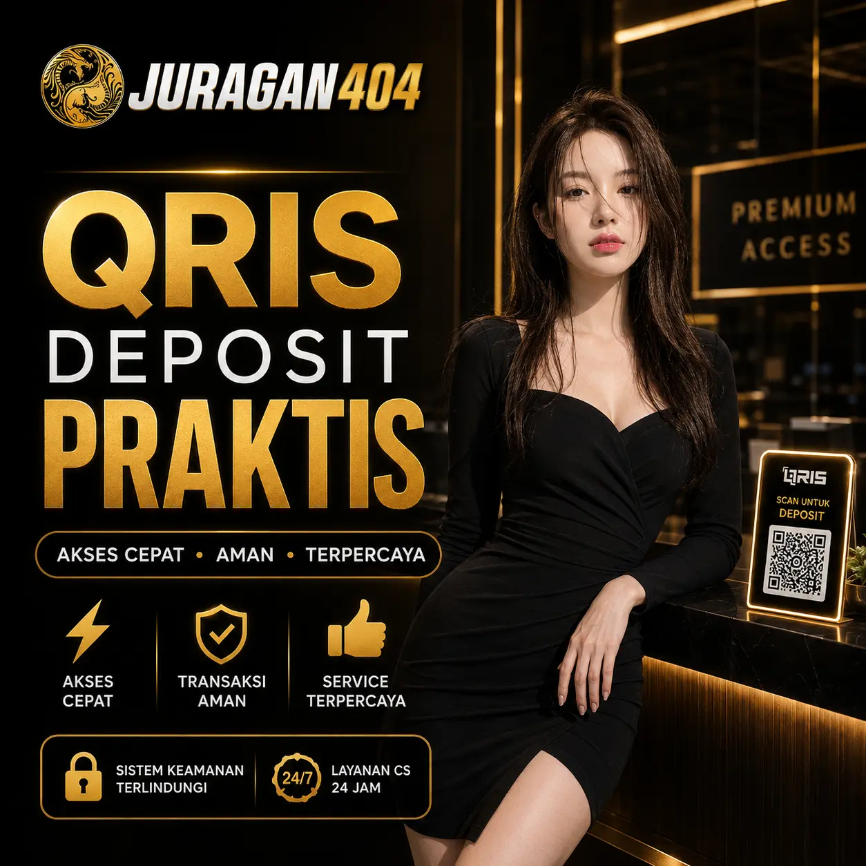 Deposit QRIS JURAGAN404 praktis dari HP